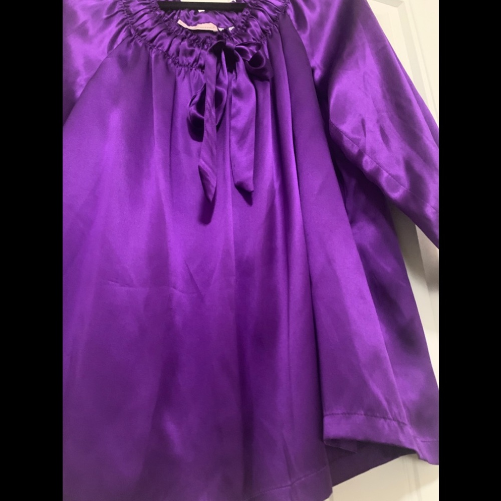🔴SOLD ON FACEBOOK🔴100% large silk blouse - Picture 3 of 7